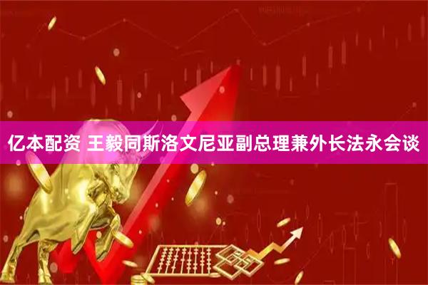 亿本配资 王毅同斯洛文尼亚副总理兼外长法永会谈